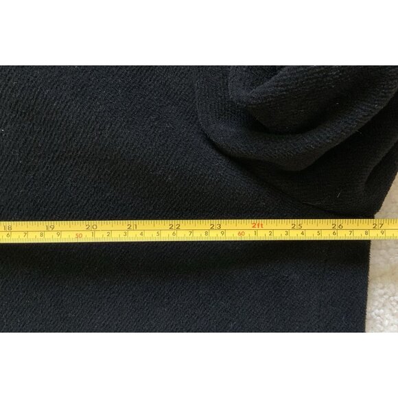 Wool Blend long overcoat Black mens Large? Pockets Lined Short Tailor Made in US - Picture 14 of 16